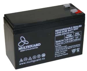 Batteri Akk 12V 7Ah SW1270, HxLxW: 94x151x65mm