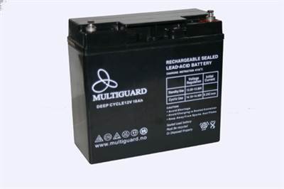 Akk 12V 18Ah SWE12180 Deep Cycle 181x77x167mm 5.37 Kg T1